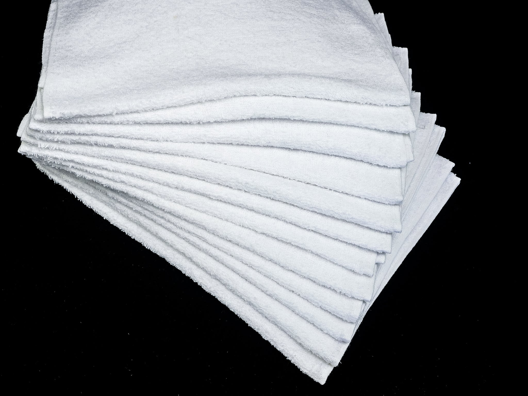 Barber Shave Towel - White (12) 28 x 45cm