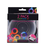 Framar Coloring Bowls Black & Clear 2 -Pack