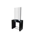 Double Mirror Stand Black and Drawer