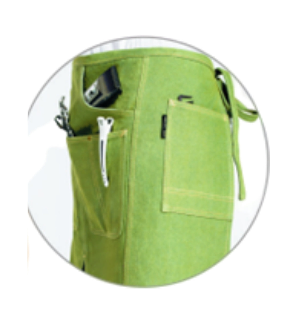 Barber Apron Green Denim*