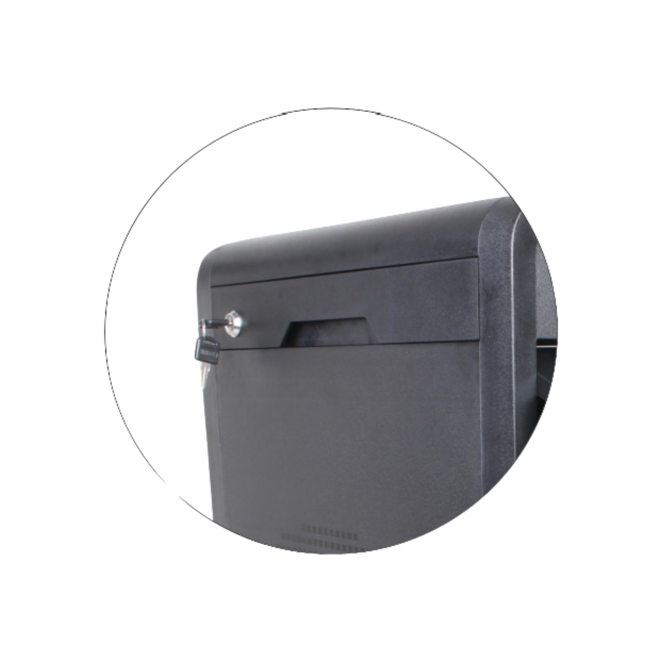 Black Trolley 4 Tray with Anti Slip Mat